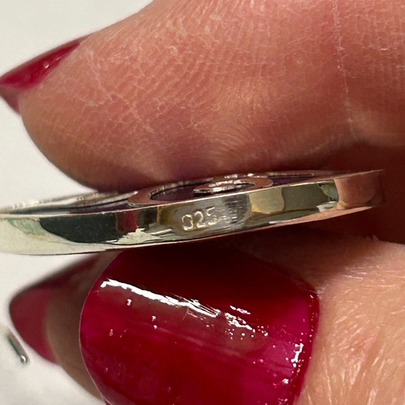 Navy Blue Rain Drop Style Earrings - Picture 4 of 4